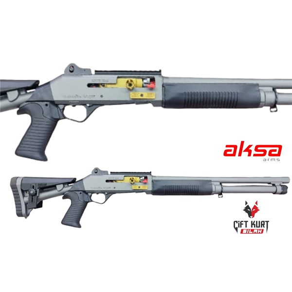 Aksa Crossfire Wi Extreme 12GA Polimer El Kundaklı (Tungsten) Renkli Tüplü Yarı Otomatik Yivsiz Av Tüfeği